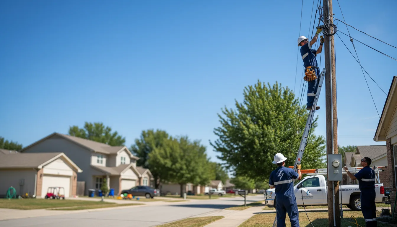 Residential electrician providing installation services in Newtonsville, OH
